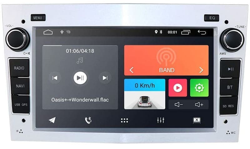 Vauxhall custom fit android headunit in silver