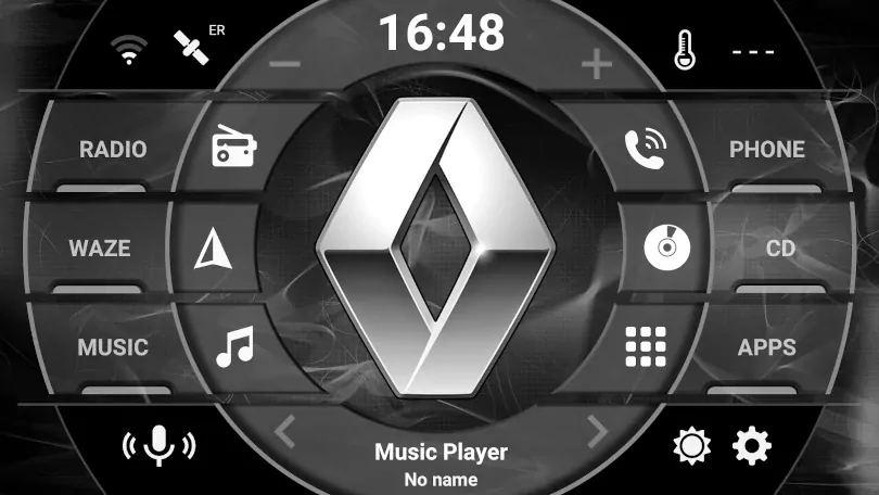 Renault logo on android head unit