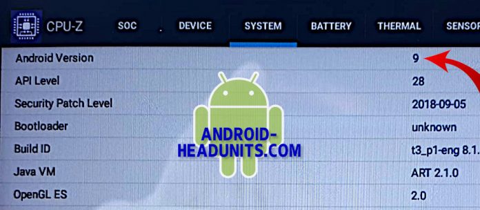 Android headunit version check