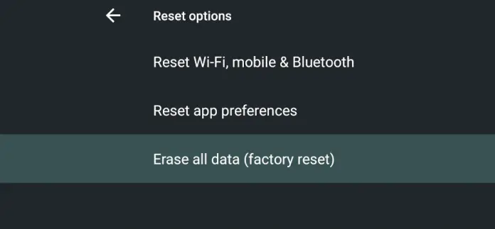 Reset slow android headunit password protected