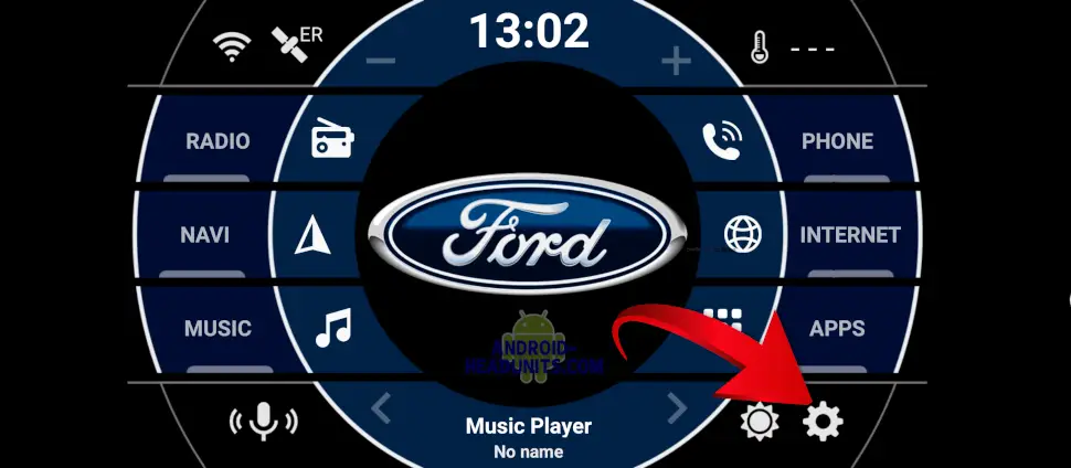 android headunit launcher ford logo customise