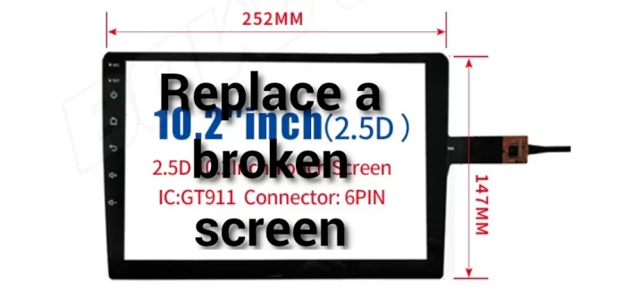 Repair a broken android headunit screen
